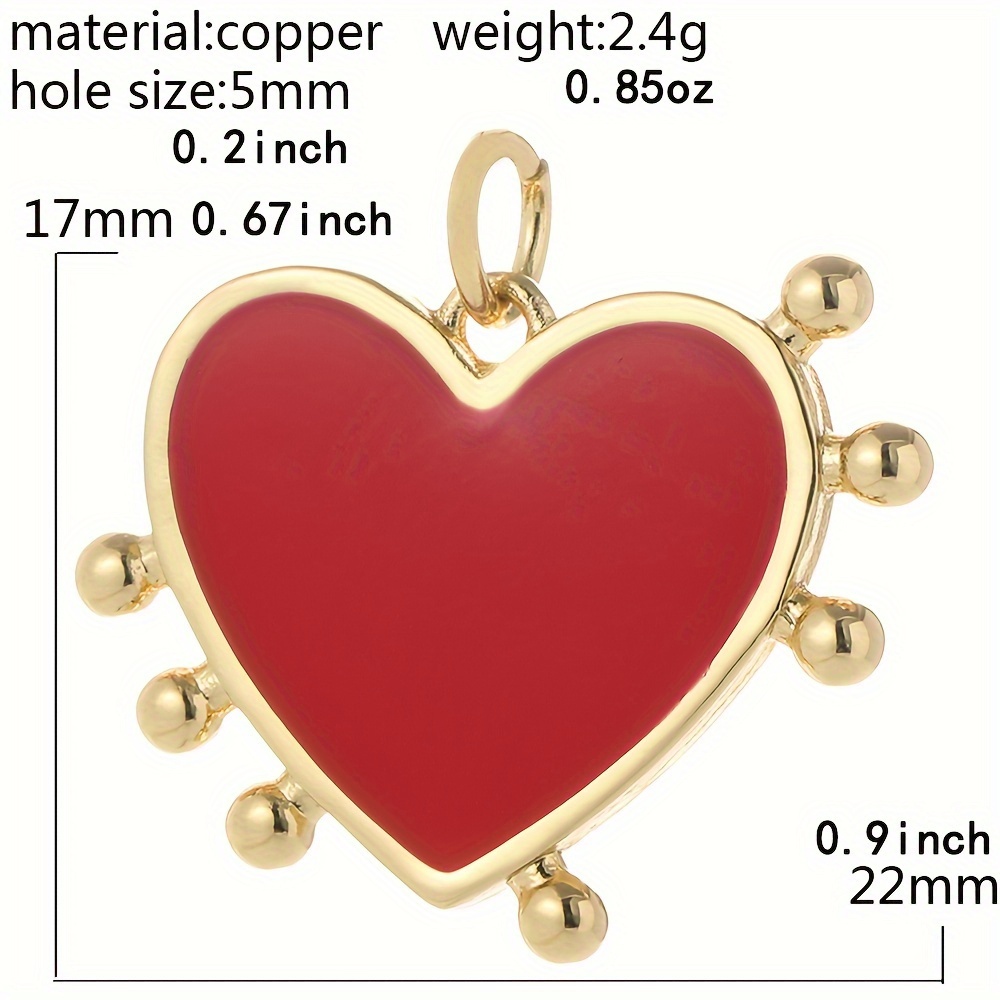 Love Beads Heart Charm Candy Necklace, 0.85oz