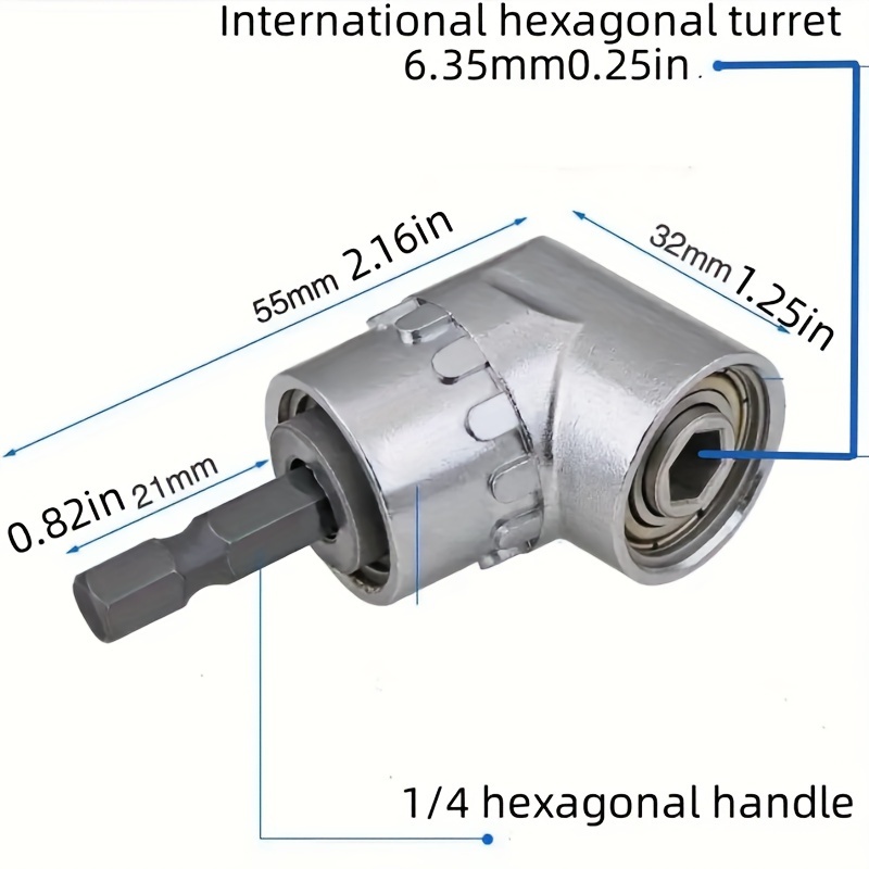 1pc Tool Accessories Screw Head 105 Degree Bending Tool Drill Accessories Extension Compatible with Electric Drill
