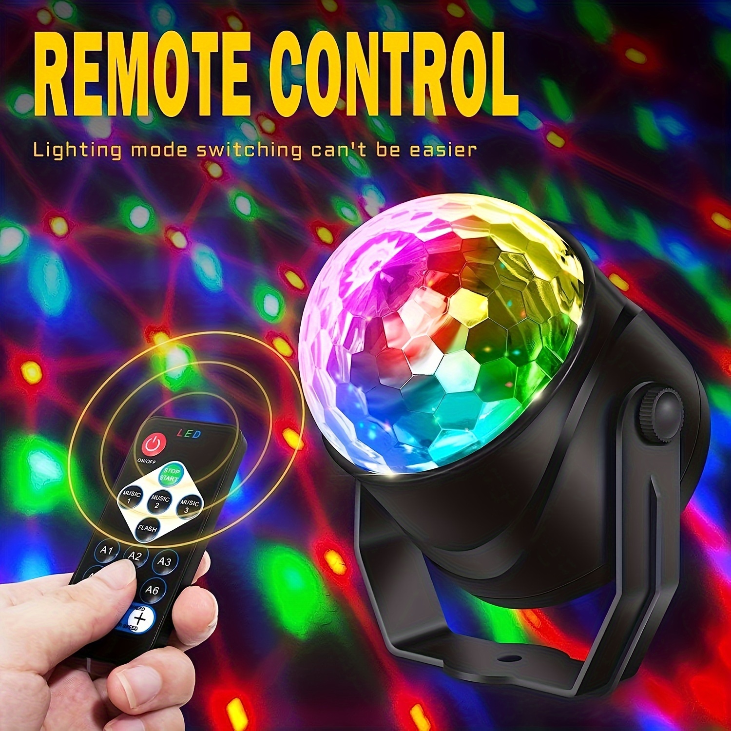 Discolight Ball Party Lights Sound Activated Strobe Light - Temu
