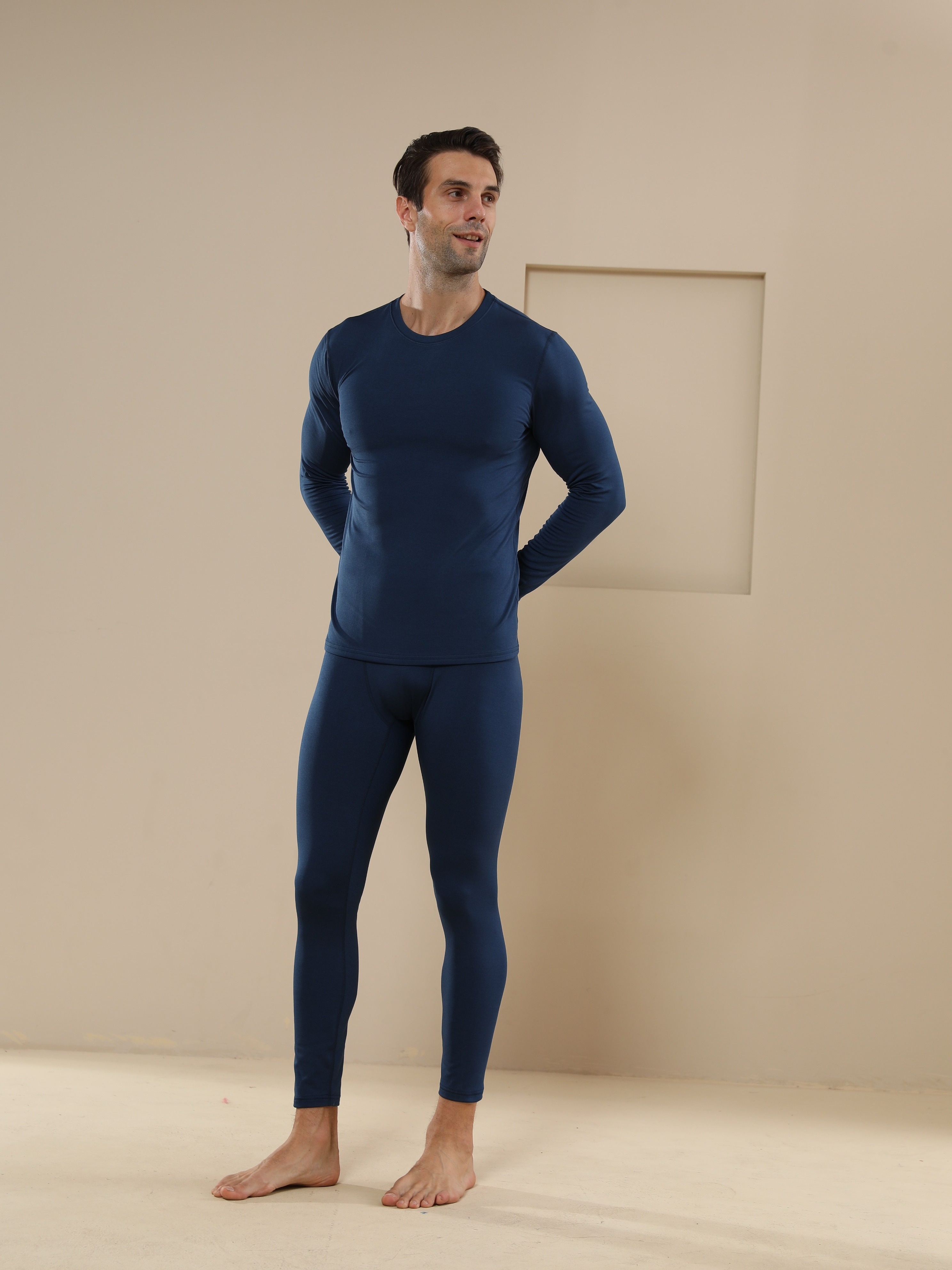 juego ropa interior térmica invierno hombre mallas Temu Chile