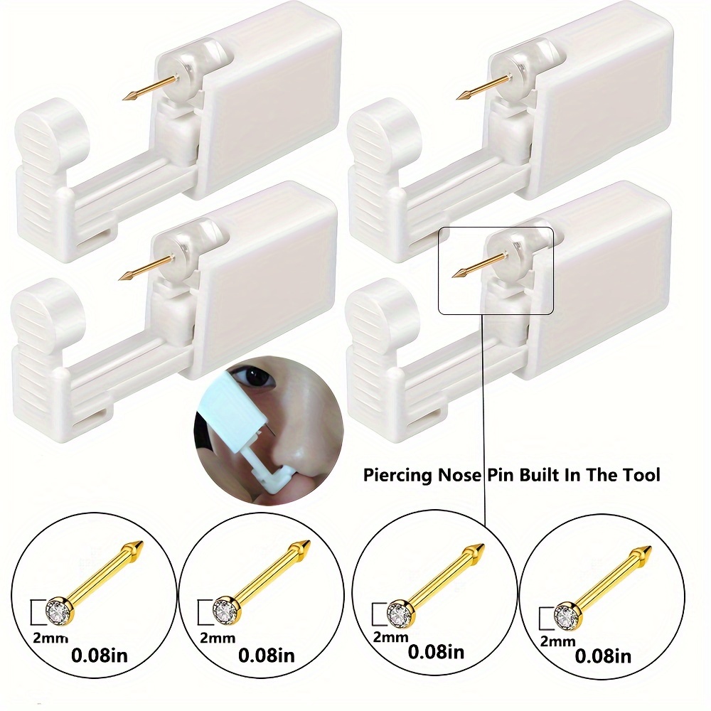 Disposable Nose Piercing Gun Nose Piercing Kit Nose Studs - Temu Ireland