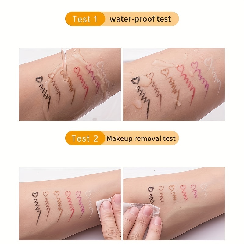 Waterproof Red Brown Eyeliner Pen Matte Long Lasting Makeup