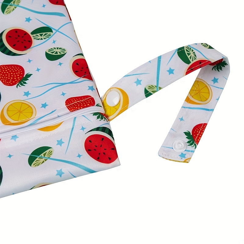 Waterproof Fashion Print Wet Dry Diaper Bag Reusable - Temu