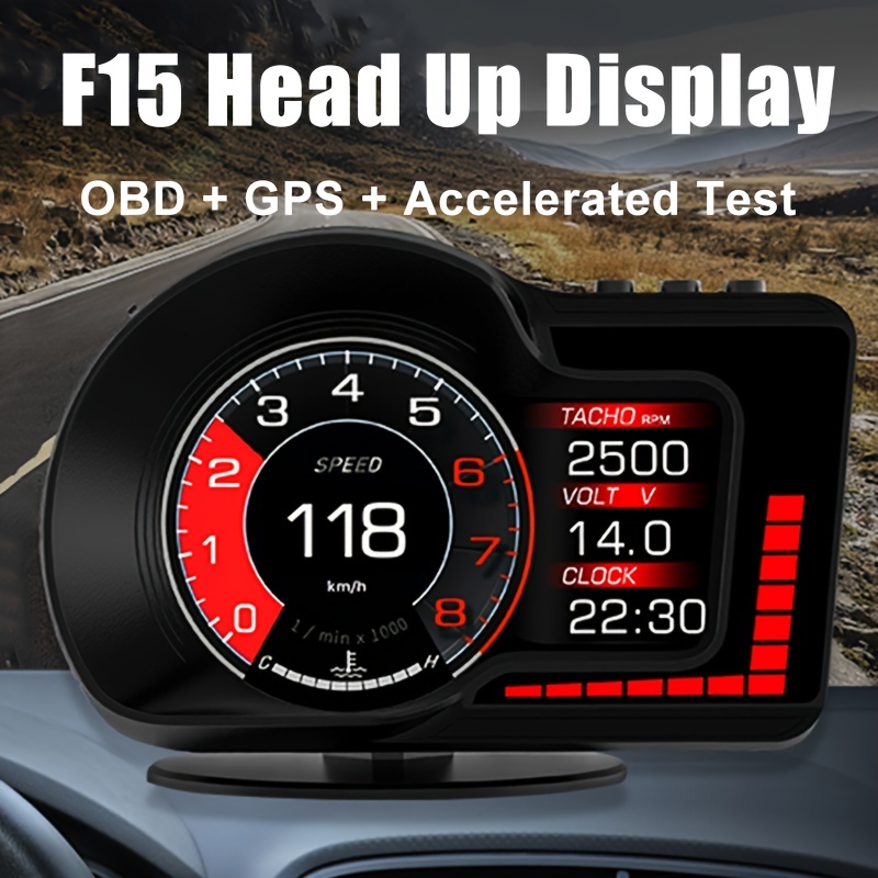 Mrcartool M30 Car Speedmeter Gps Kmh & Mph Hud Head Up Display With  Overspeed Alarm Fatigue Driving Warning Compass For All Vehicles - Temu  United Kingdom