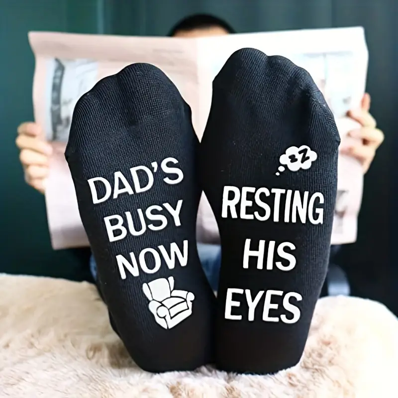 Men's Funny Cool Saying 'dad's Busy ' Print Fashion Cotton - Temu