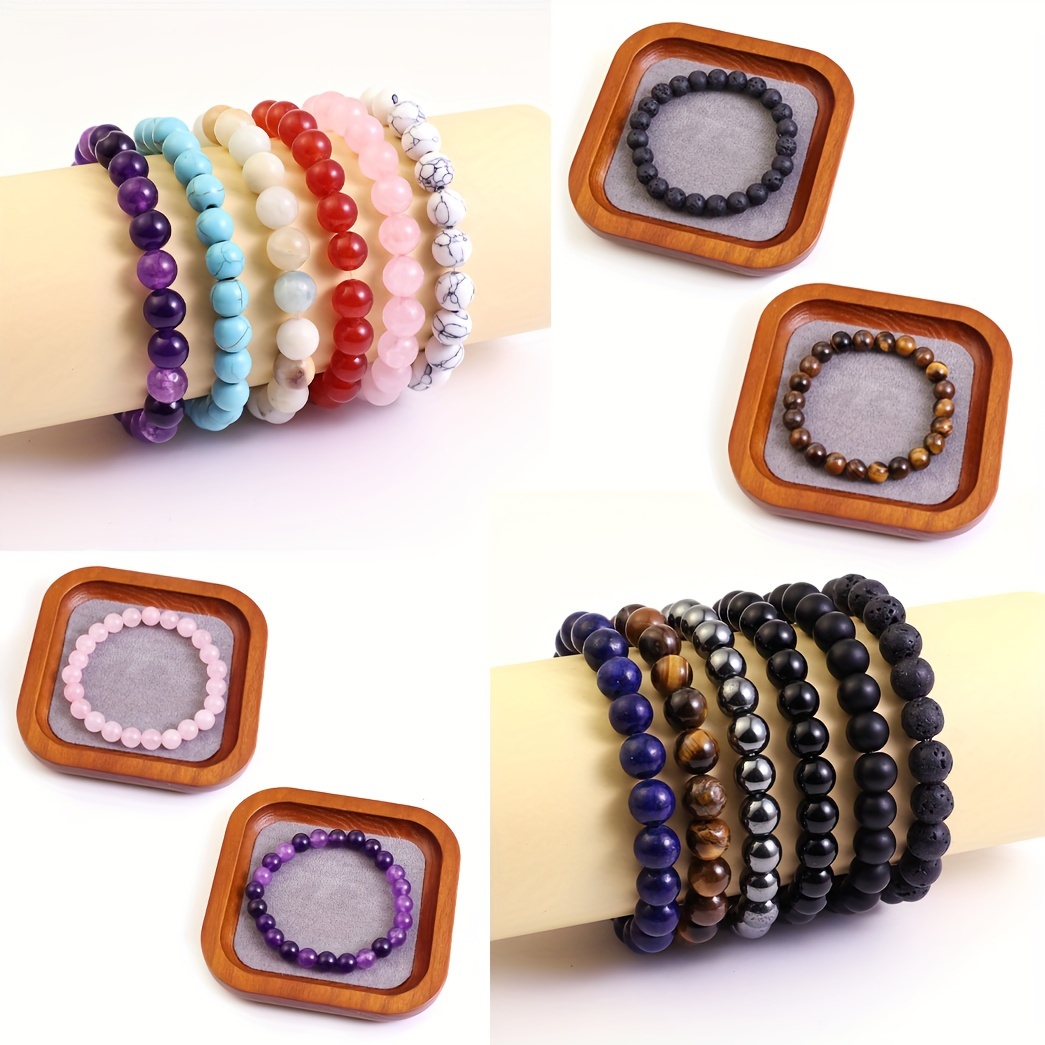 Healing Gemstone Bead Bracelet for Men and Women