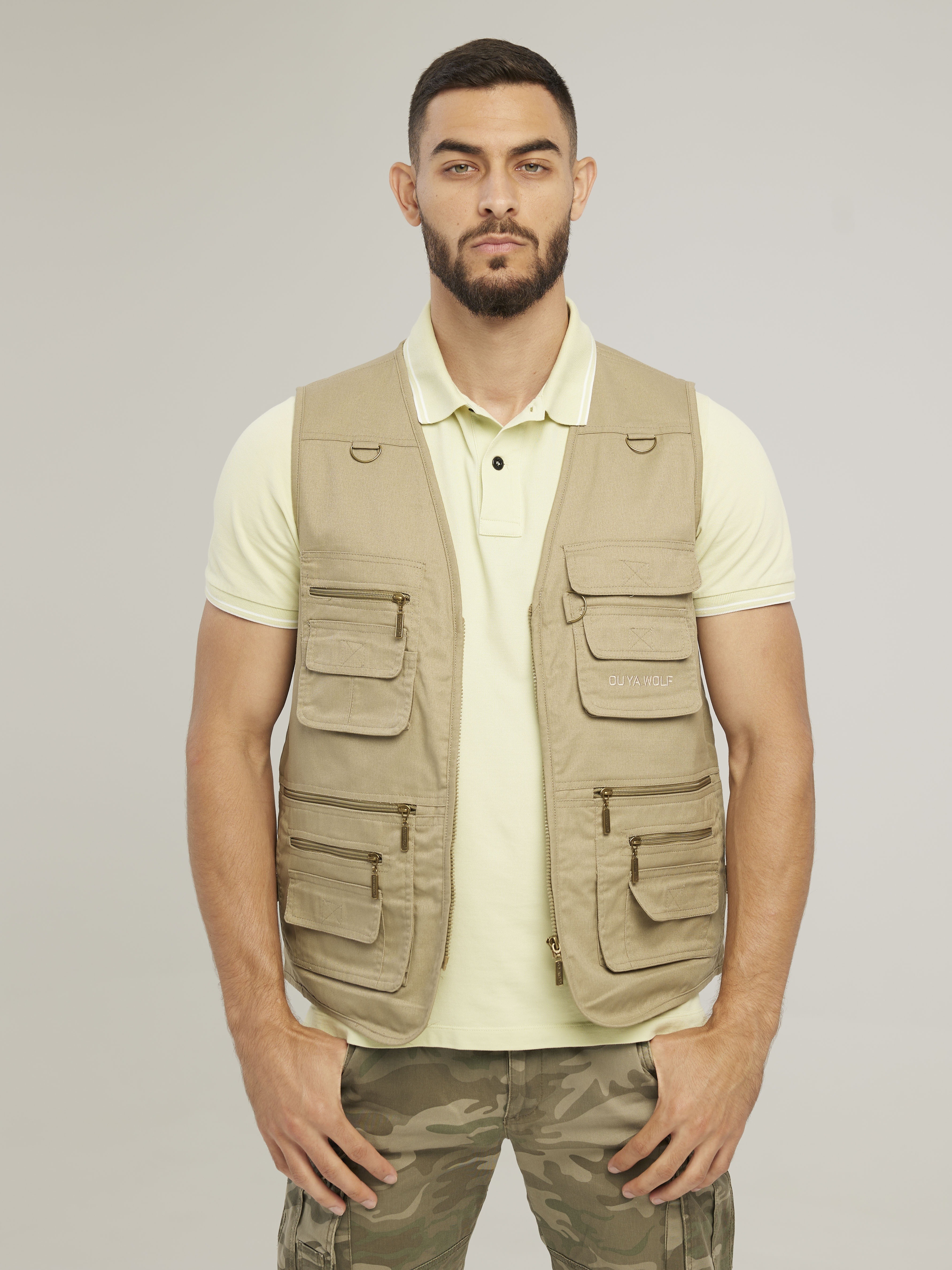 Multi Pocket Cargo Vest Men's Casual Outwear V Neck Vest - Temu