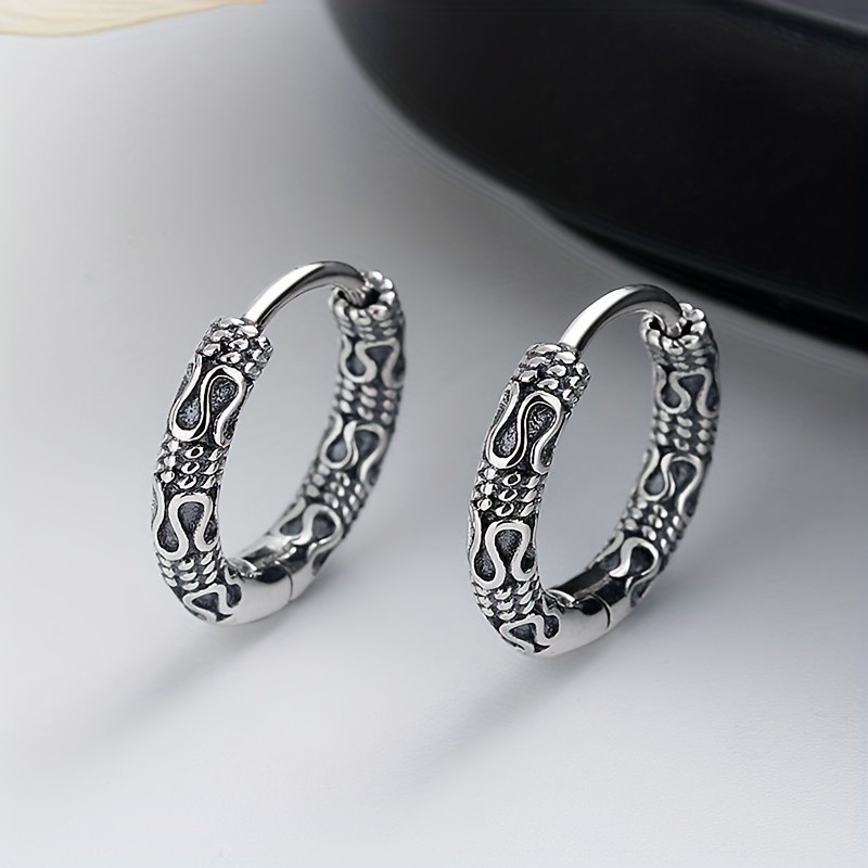 

Men Women Fashion Vintage Hoop Earrings Sophisticated Punk Casual Banquet Party Jewelry Gifts