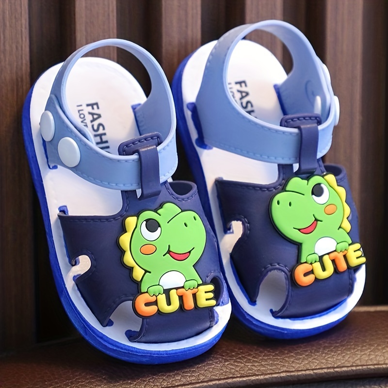 JIAGEYA Cartoon Dinosaur Charm Baby Sandals