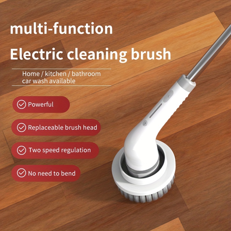 Cleaning Brush, Floor Brush Retractable Crevice Floor Bathroom Kitchen Bathroom Corner Cleaning Brush Long Handle Scrub Brush Detachable Brush Heads