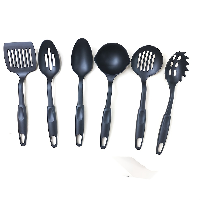 Set of Nylon Cooking Utensils - Slotted Spoon/Solid Spoon/Slotted