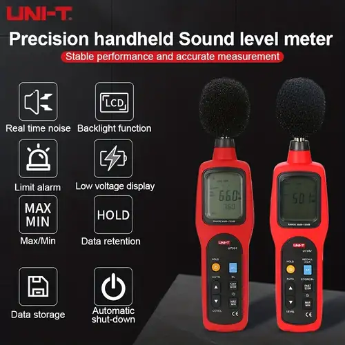 HT622 Sonomètre Numérique Enregistreur De Niveau Sonore 30 ~ 130dbA DB  Numérique Mètre Instrument De Mesure Du Bruit