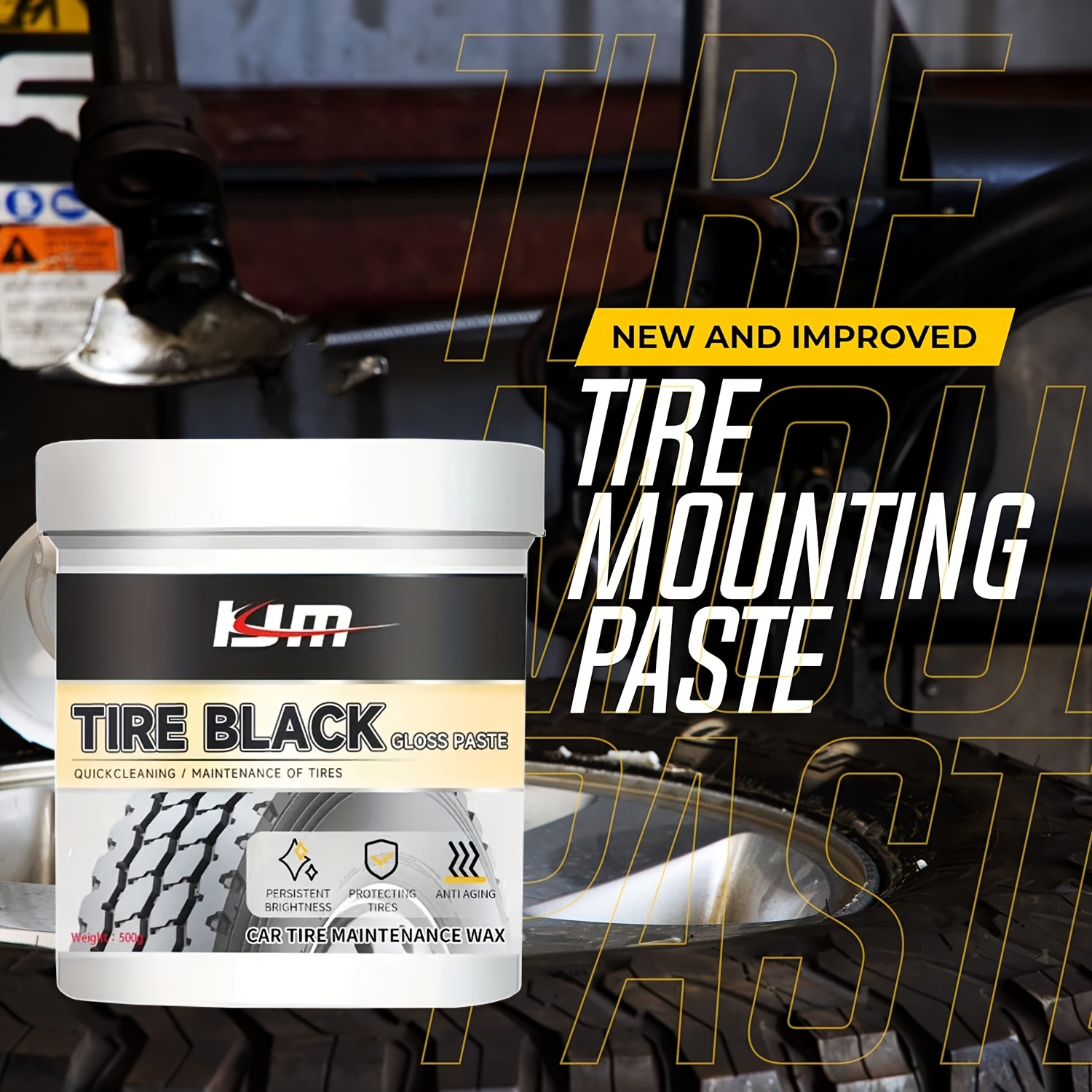 Car Tire Wax Refurbishment Black And Bright Tire Coating Wax - Temu