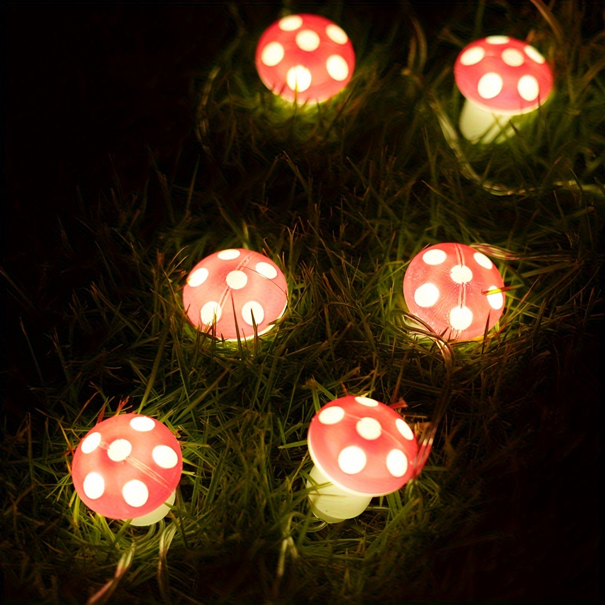 1pc LED Guirlande Lumineuse Champignon Guirlande Lumineuse - Temu France