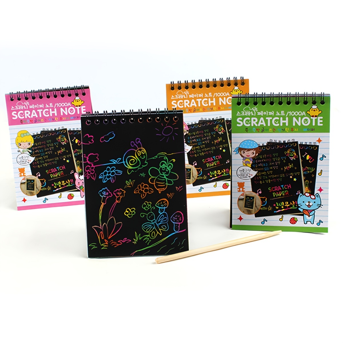 Scratch Art Books Scratch Art Paper With Pen Black Scratch - Temu