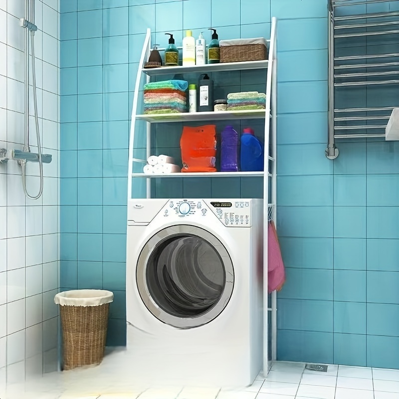 3-tier laundry room shelf over washing