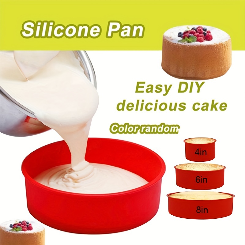 Silicone Cake Mold Cake Pan Round Baking Mold Kitchen - Temu