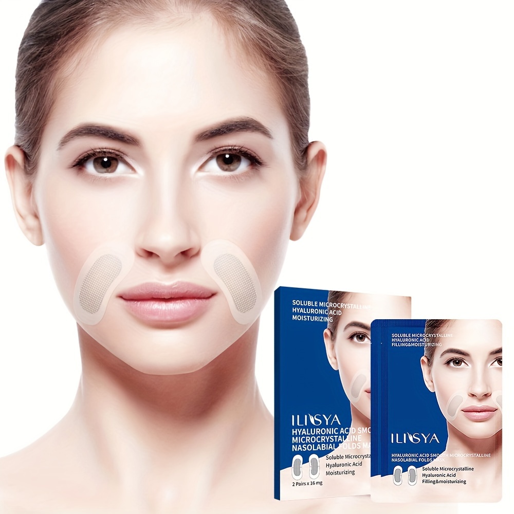 Hyaluronic Acid Nasolabial Folds Patch - Moisturizing And Smoothing, Tighten Skin, Moisturize & Refine Pores