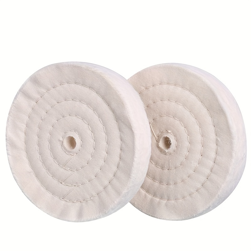 1pc extra thick buffing polishing wheel 6 inch 70 ply for bench grinder tool with 1 2 arbor hole details 5