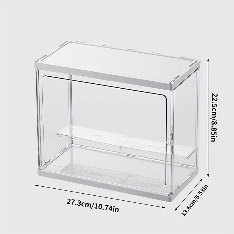 Transparent Cosmetic Storage Box Plastic Storage Box Clear Door Dustproof