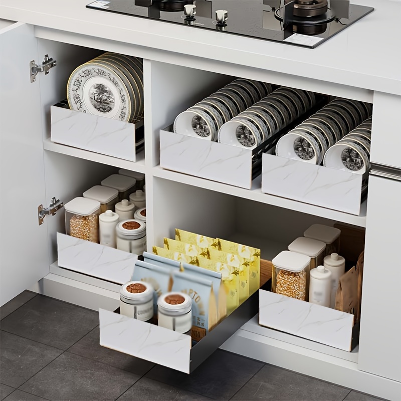 Pull Out Dish Rack Organizer For Cabinet, Under Sink Organizers