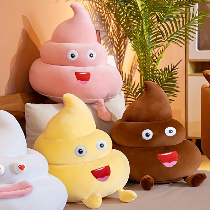 1pc 9'' Poop Emojiplush Toy Poop Emoji Gifts Funny Poop Toy Children's Room  Decoration Pillow | Shop On Temu And Start Saving | Temu