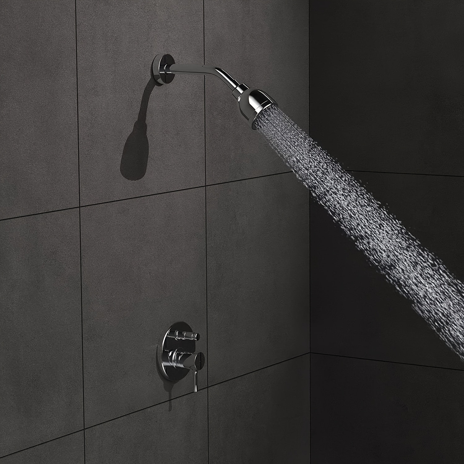 High Pressure Shower Head Fixed Showerheads Head Fixed Wall - Temu