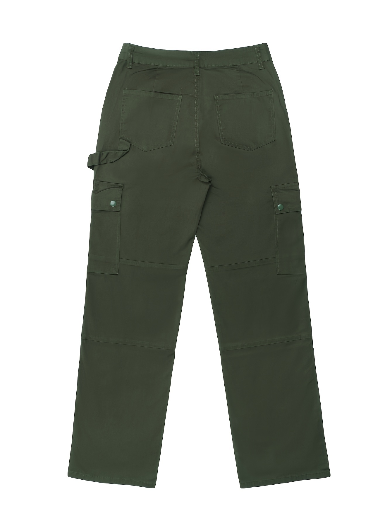 Loose Straight Cargo Pants Casual Y2k Pocket High Waist - Temu Denmark
