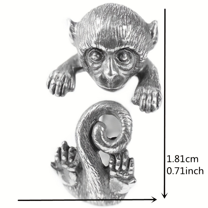 Men's Adjustable Long Tail Monkey Ring