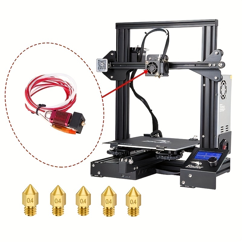 Accessoires d'imprimante 3D Kit d'extrudeuse de buse Tête d'extrusion 17pcs  Kit