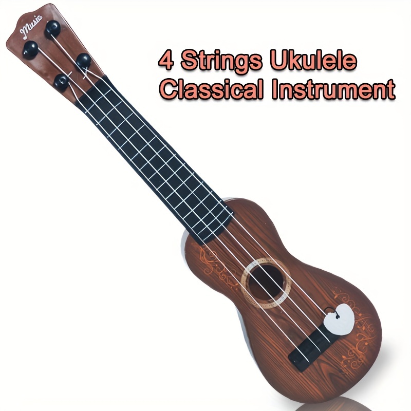 Jouet pour enfants - Guitare à 6 cordes - Ukulélés - Instruments de musique  - Jouet éducatif pour enfants - Garçons et filles