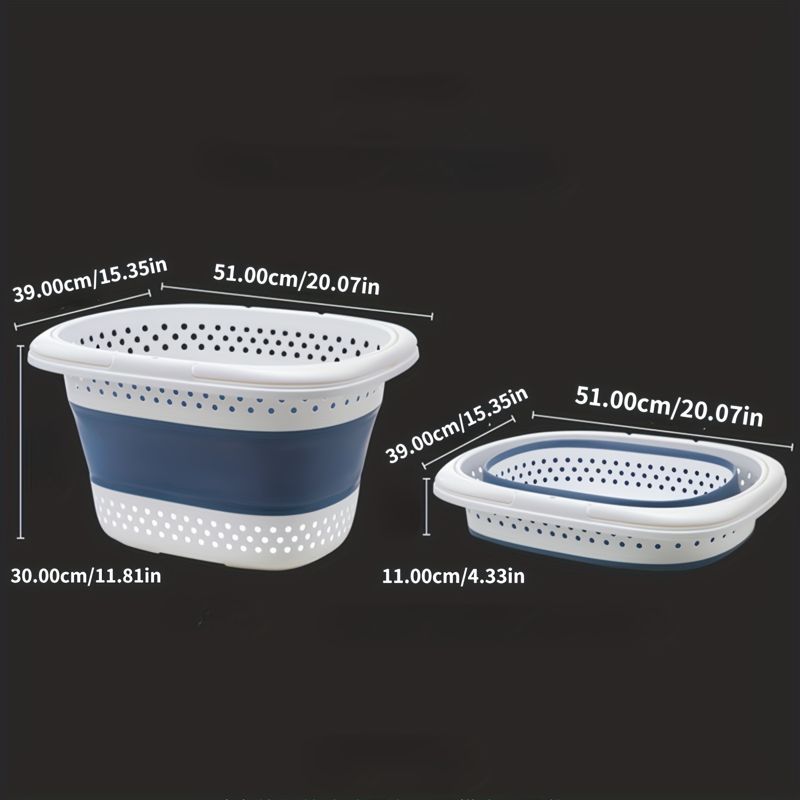 Poignée De Panier À Linge Pliable Portable 1 Pièce, Panier De Rangement  Sale En Plastique Pour Bain, Grand Panier À Linge Domestique Pour Mettre  Des Vêtements, Panier De Pique-nique Pliable En Plein