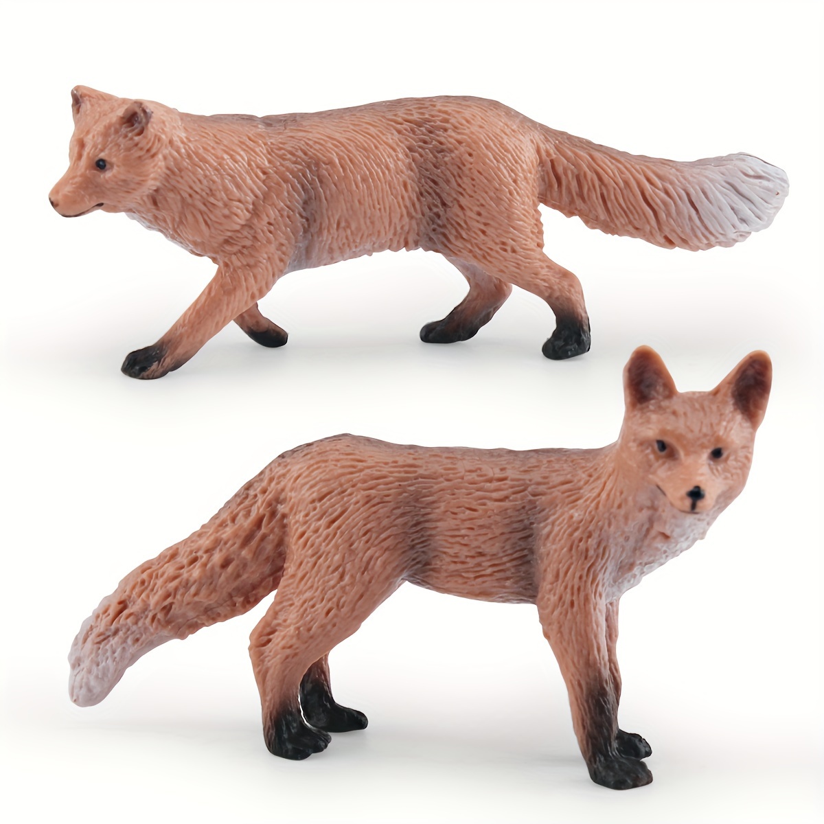 Realistic Solid Wild Animal Model, Small Red Fox Fire Fox Suit Children's  Science And Education Desktop Decoration Ornaments Toys