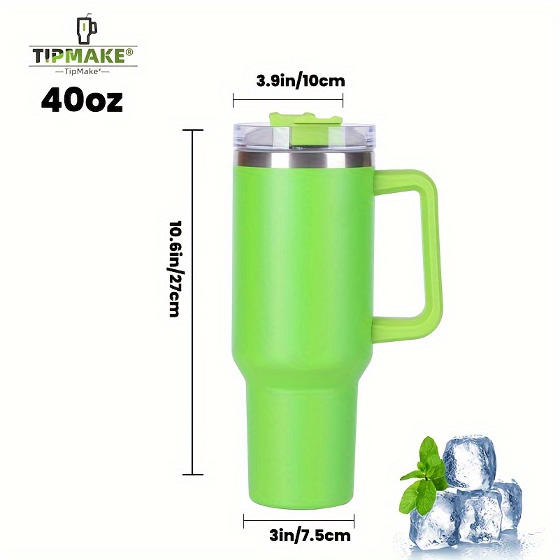 TipMake 40oz Tragbarer Auto-Becher Mit Griff, 304 Edelstahl  Großraum-Vakuumbecher, Sport-Wasserflasche, Weihnachtsgeschenk,  Halloween-Geschenk, Geburtstagsgeschenk - Temu Germany