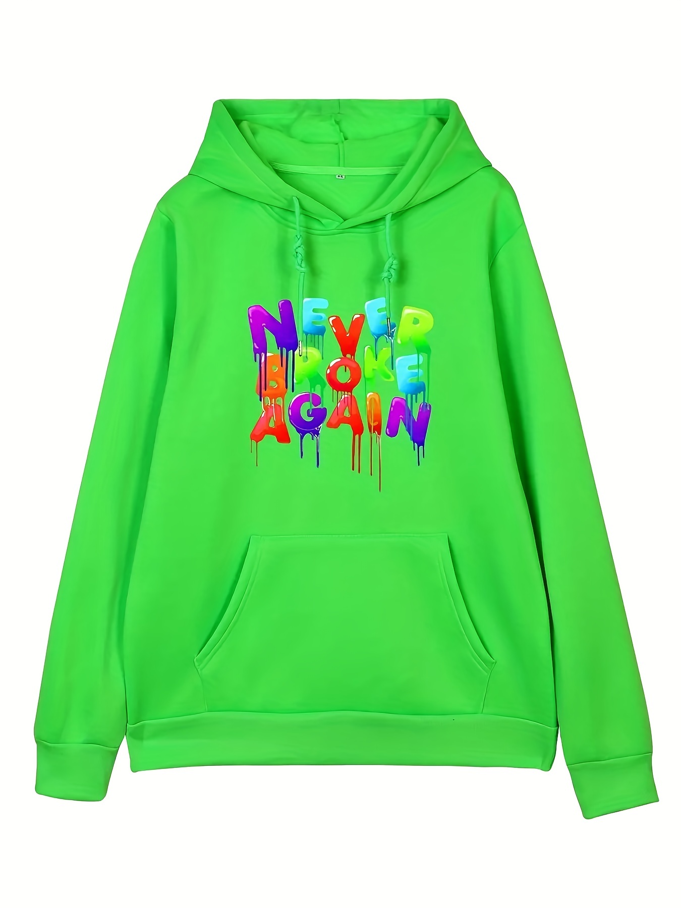 Men s Casual Never Broke Again Letter Print Hoodies Temu