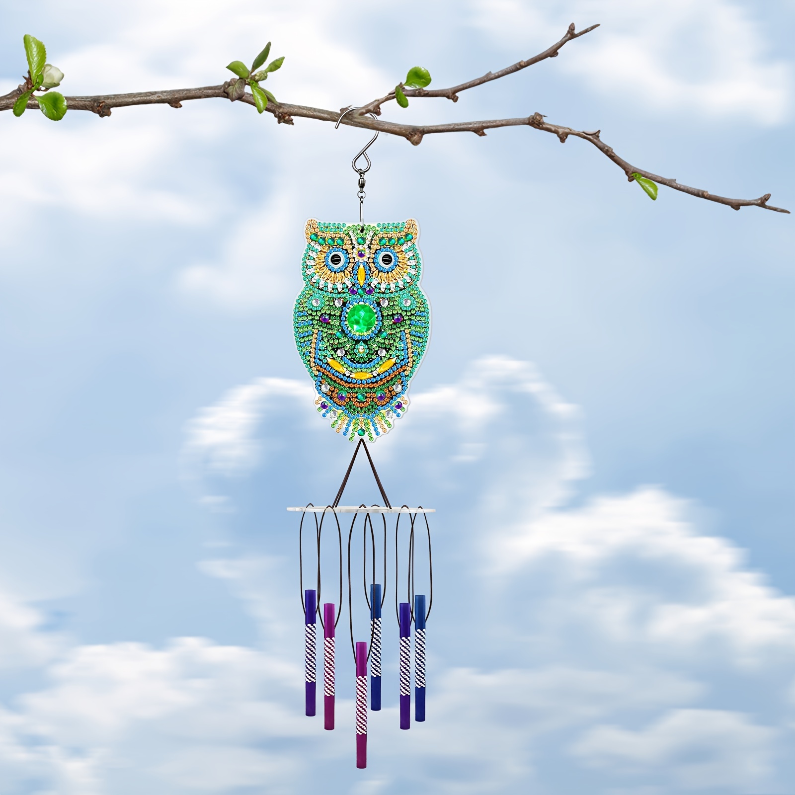 Owl Wind Chimes Diamond Painting Ornament