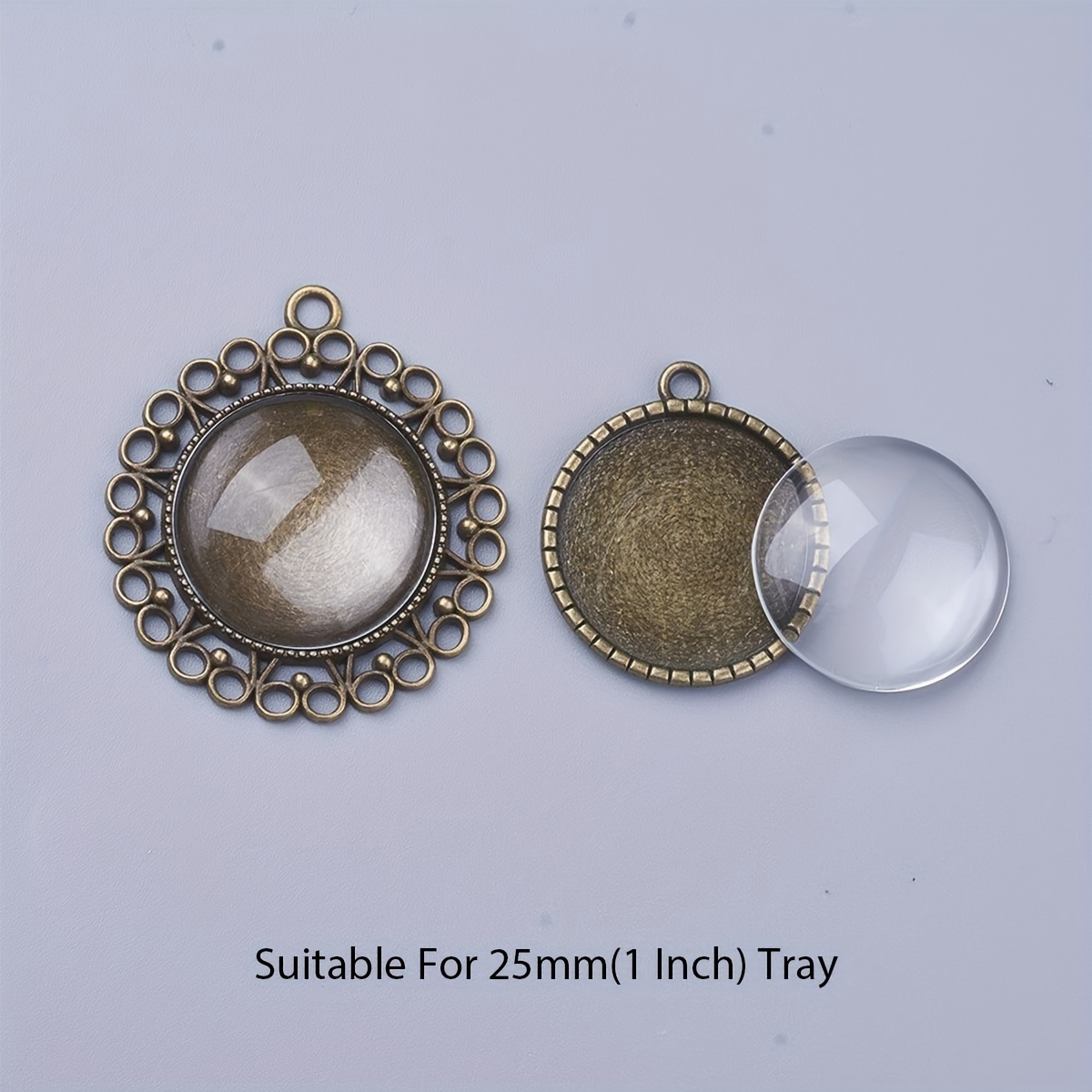 Transparent Glass Cabochons Half Round/dome Clear - Temu