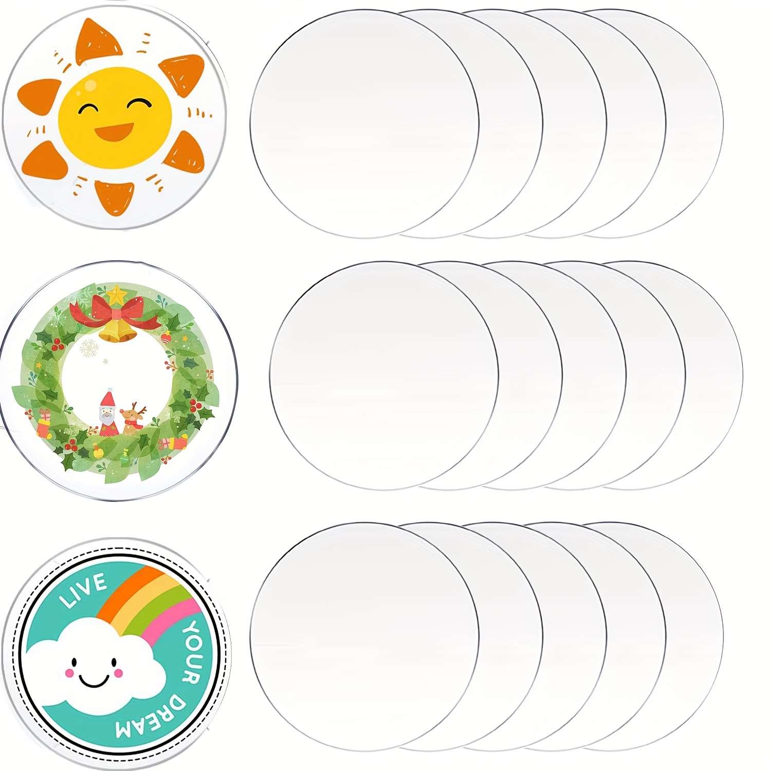 Transparent Acrylic Circle Sheet Plexiglass Discs Panel - Temu