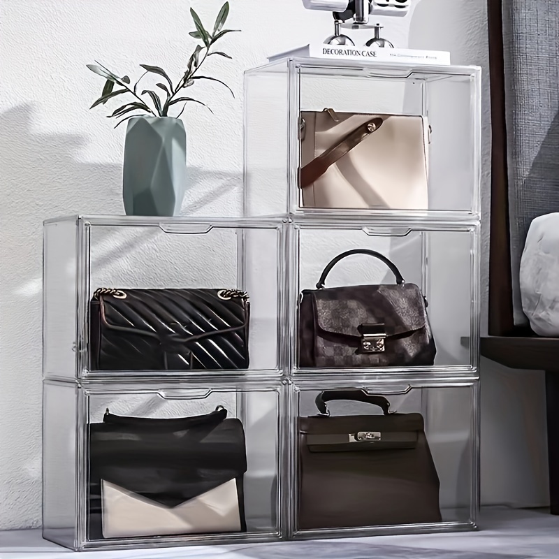 Bag Storage Cabinet Luxury Transparent Display Organizer Storage