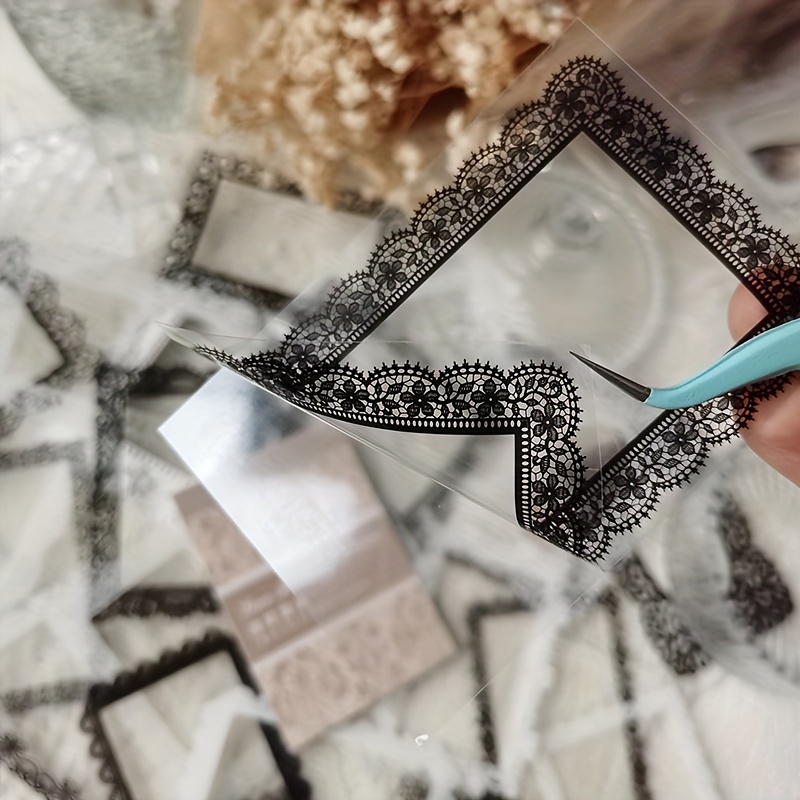 Glitter Lace Frame Stickers Perfect For Diy Art Crafts - Temu United Arab  Emirates