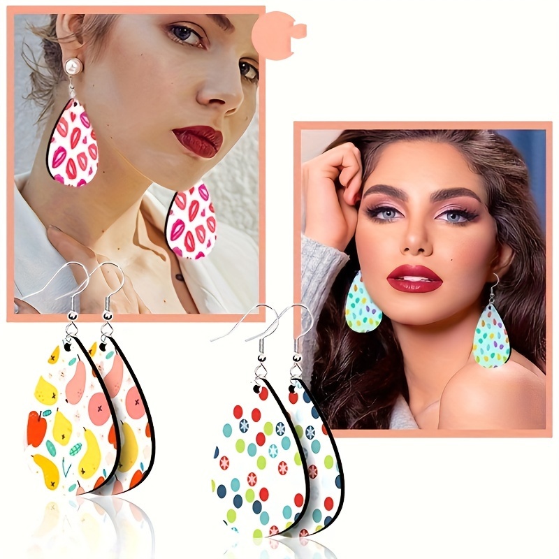 Sublimation Blanks Products Sublimation Earring Blanks With - Temu