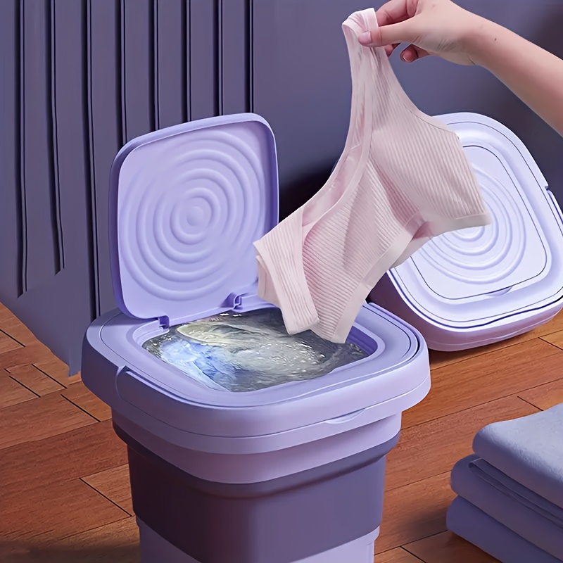 Mini lavadora portátil pequeña de 8L para calcetines, Cubo de limpieza de  ropa interior, turbina sónica - AliExpress