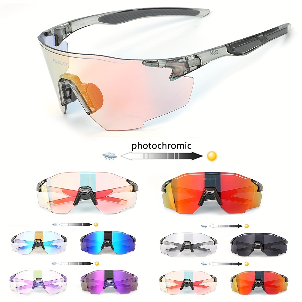 Tinted Lens Fashion Geometric Sunglasses, Windproof Sports Eyewear with UV400 Protection for Fishing Cycling Hiking,Googles Pit Vipers Sun Glasses