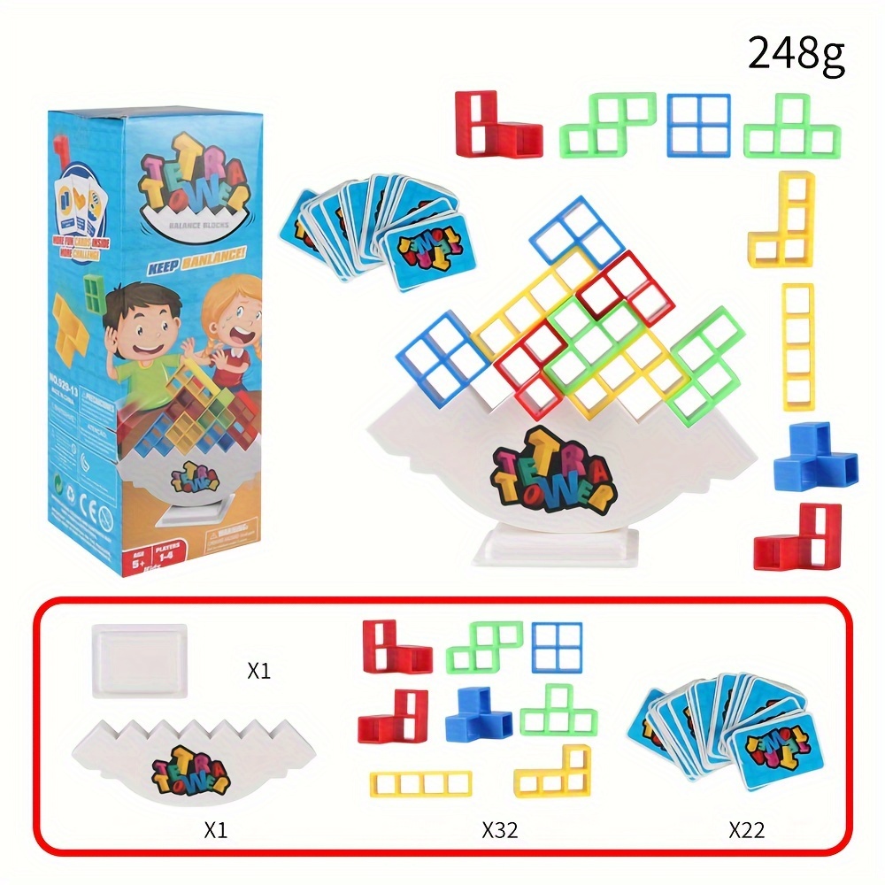 Tetra Tower Balance Stacking Blocks Game, Intellectual Building Blocks –  The Arab Store