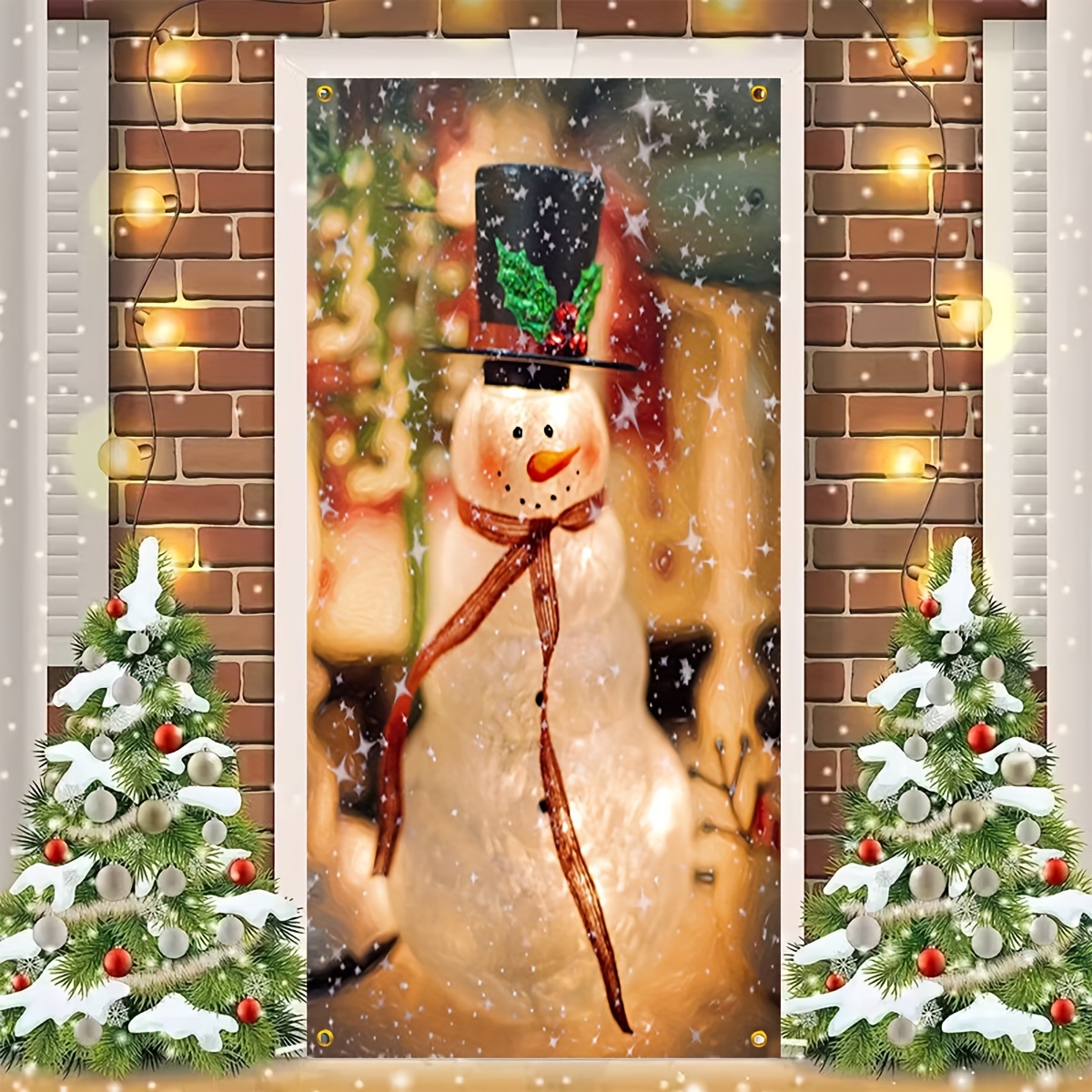 christmas office door decorating ideas snowman