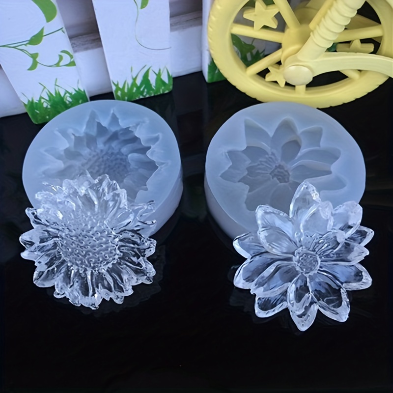 Moule En Silicone Blanc Transparent Artisanat Décoratif De Fleurs