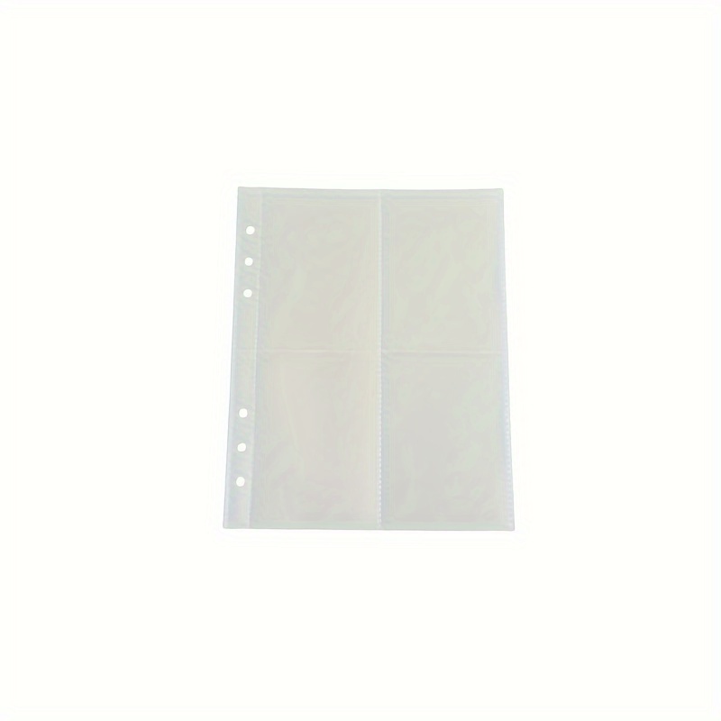 6 Ring A5 Binder Sleeves Trading Card Sleeves 4 Pocket Page - Temu