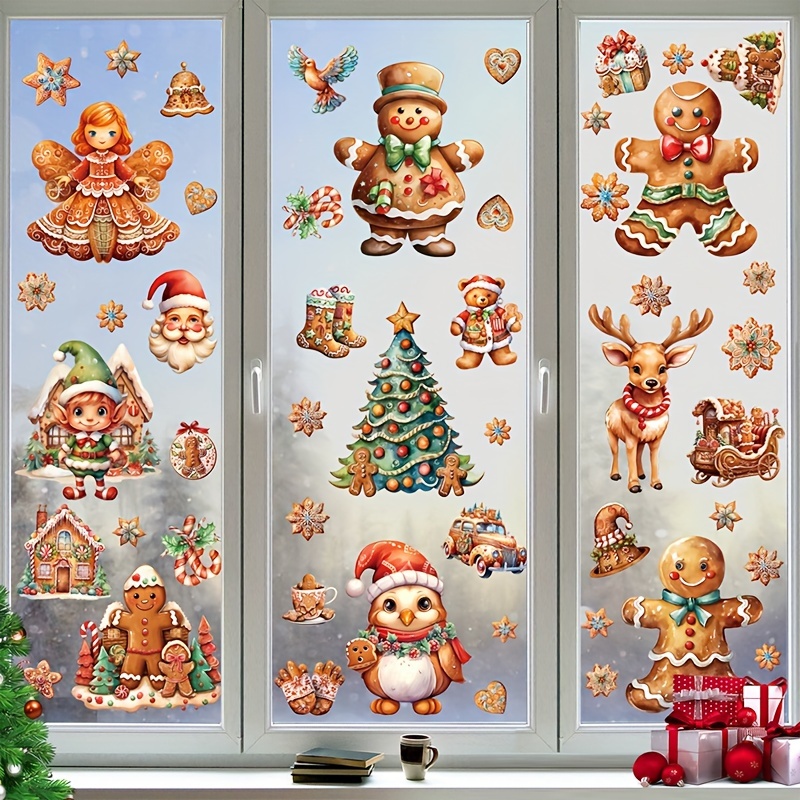 9 Stück Weihnachtsschmuck Glastüren Fenster - Temu Germany