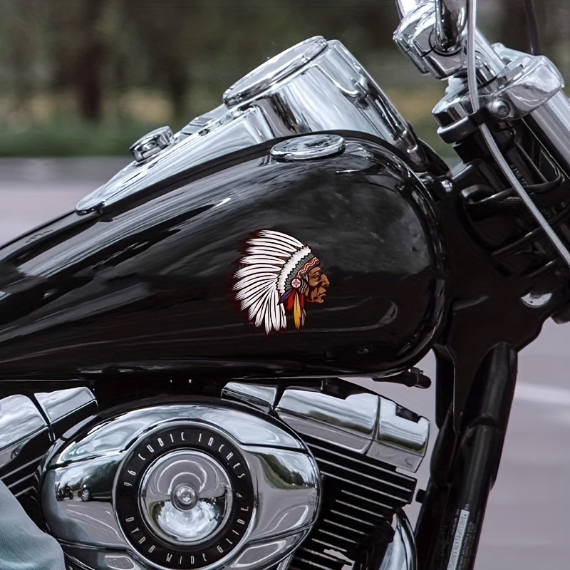 Motorcycle Stickers Indian Chieftain Head Cool Stylish - Temu Australia