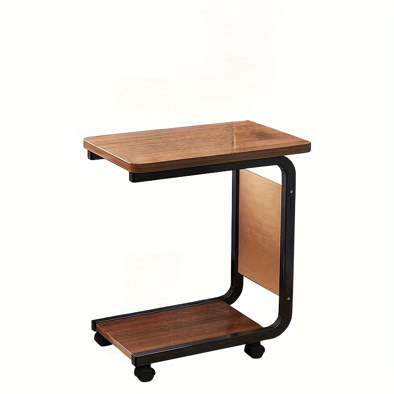 Mesa auxiliar de madera, mesa auxiliar pequeña redonda para el hogar y la  oficina, mesa auxiliar de madera maciza para sala de estar, 3 tamaños, mesa
